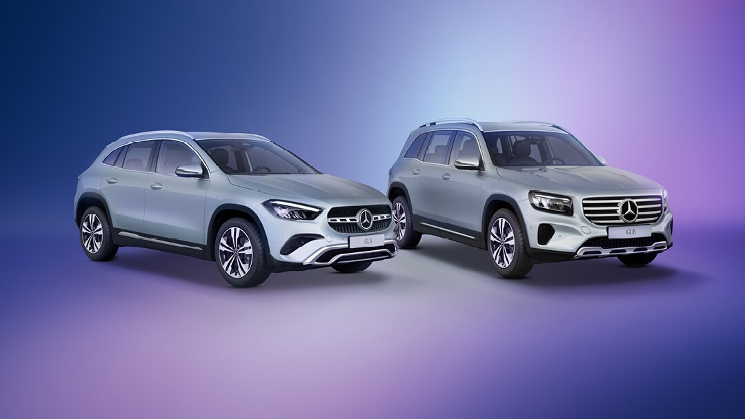 Le GLA et le GLB Cyber Edition.