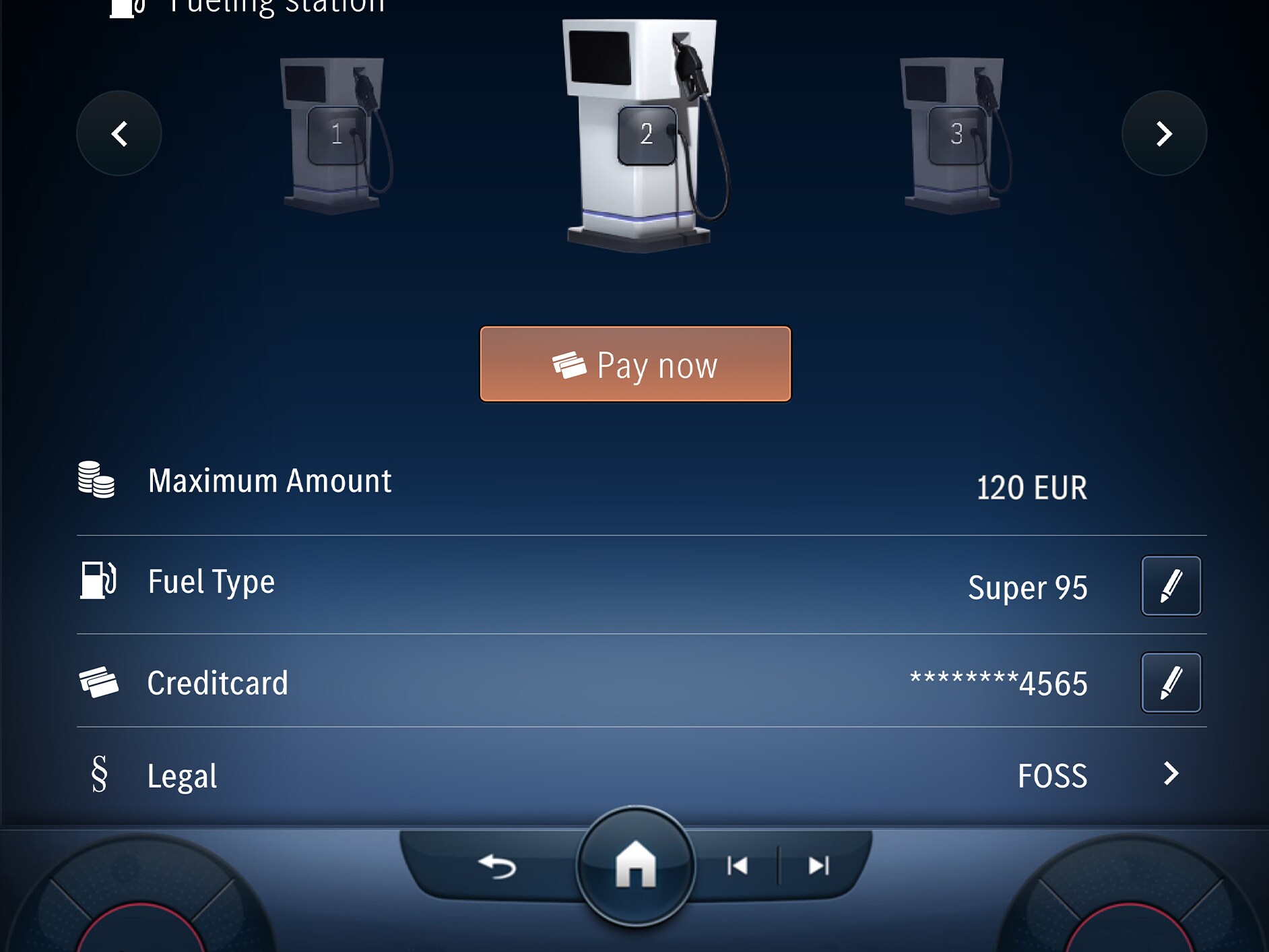Fuel & Pay fait partie de l'équipement de série des services connectés Mercedes-Benz.