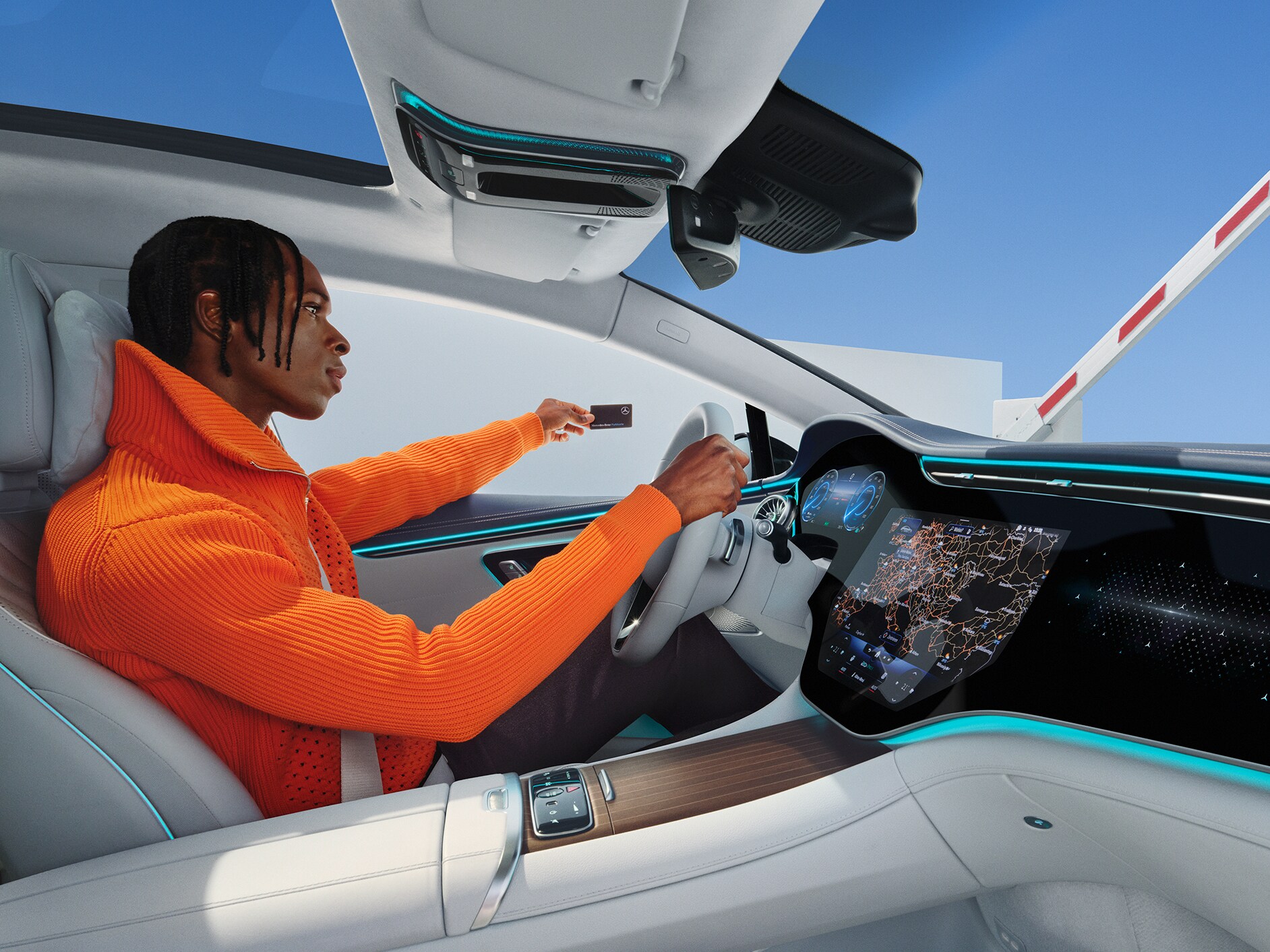 Parken für App als Teil der Serienausstattung der Digitalen Extras von Mercedes-Benz.