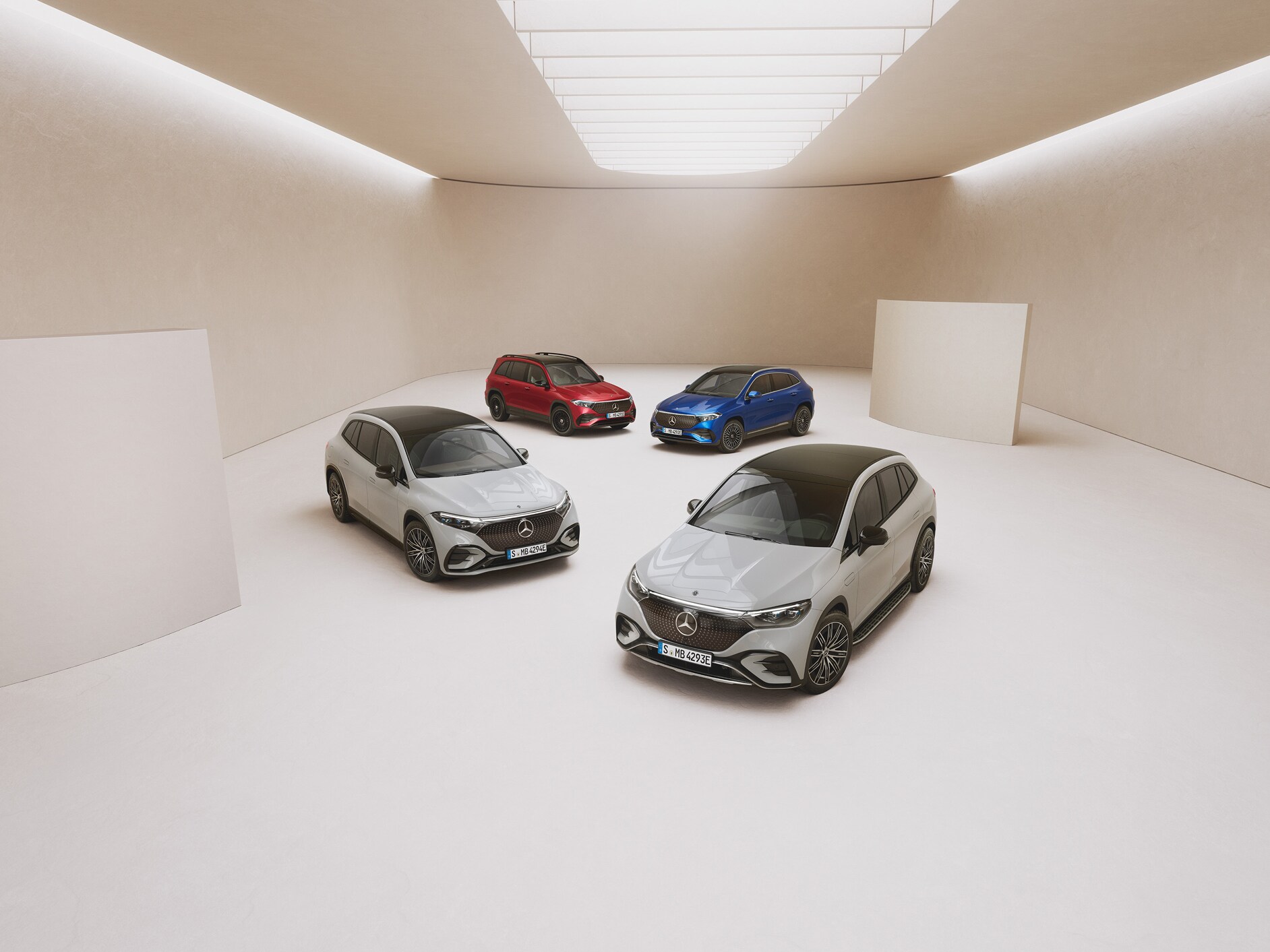 Das Angebot an Elektroautos von Mercedes-Benz.