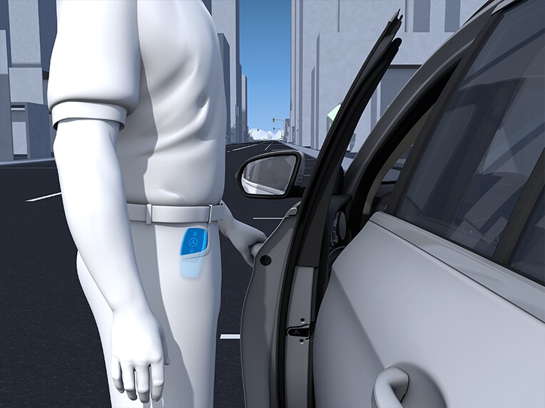 KEYLESS-GO in der neuen Mercedes-Benz B-Klasse.