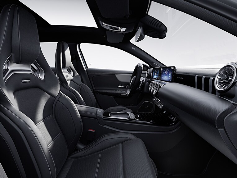 Das AMG Performance Sitz-Paket High-End in der Mercedes-AMG A-Klasse.