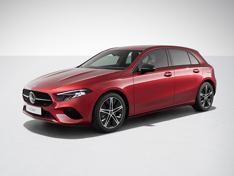 L'extérieur de la Classe A de Mercedes-Benz avec le Pack Nuit.