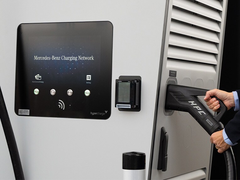 Le réseau de charge Mercedes-Benz pour la Mercedes-Benz Classe A.