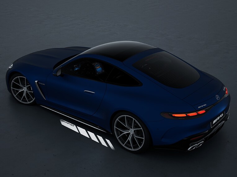 La projection de logo AMG pour la Mercedes-AMG GT Coupé.