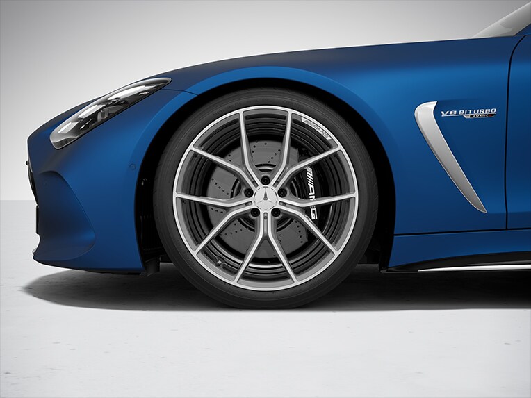 Les étriers de freins peints en noir pour la Mercedes-AMG GT Coupé.