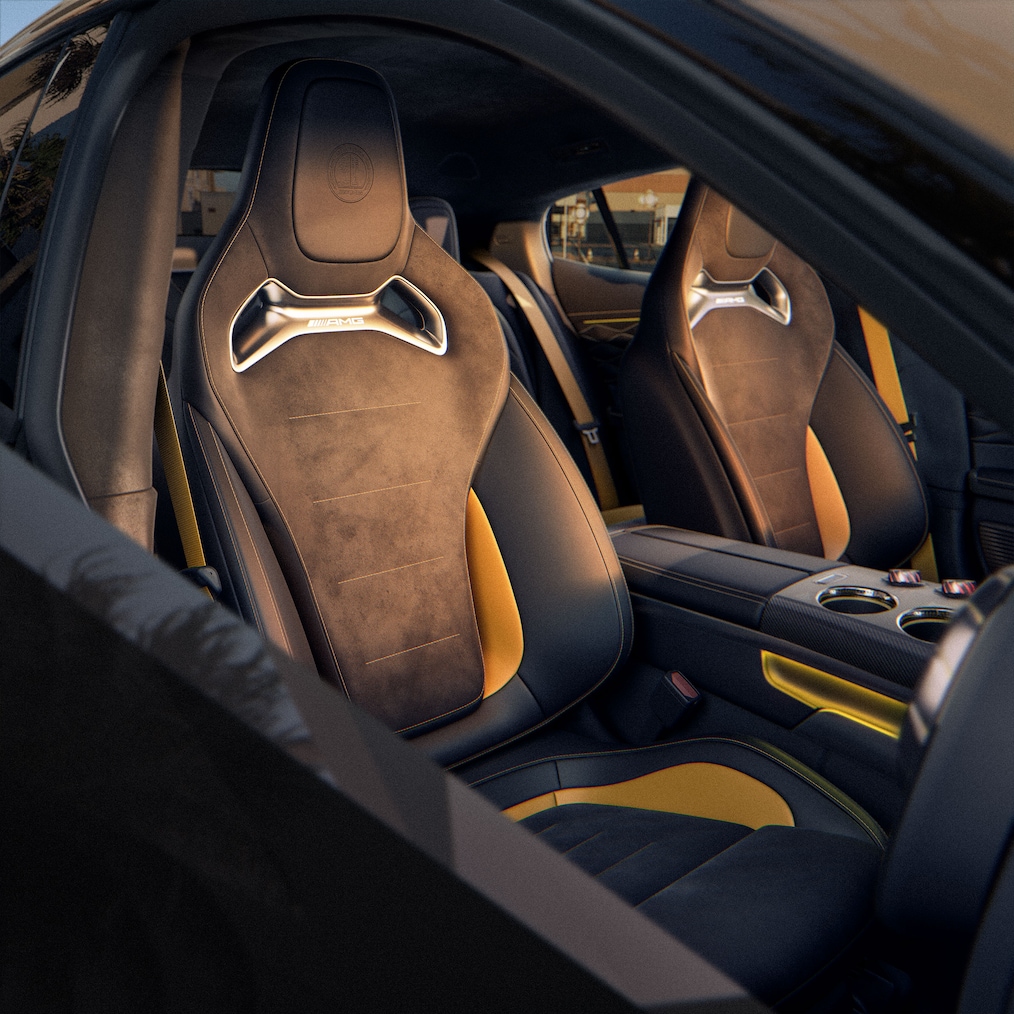 L'intérieur du GT Coupé 4 Portes de Mercedes-AMG.