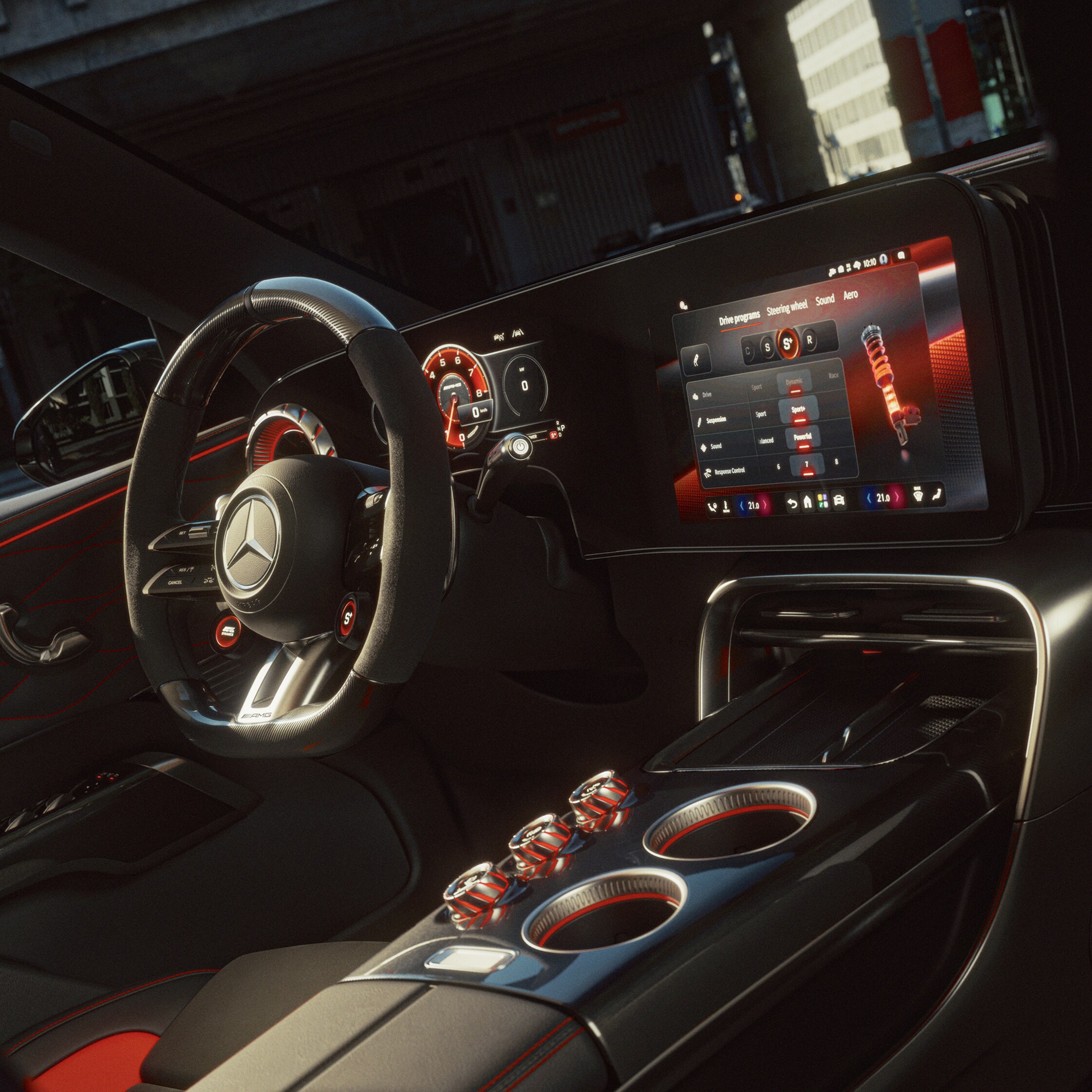 L'intérieur du tout nouveau GT SUV de Mercedes-AMG.