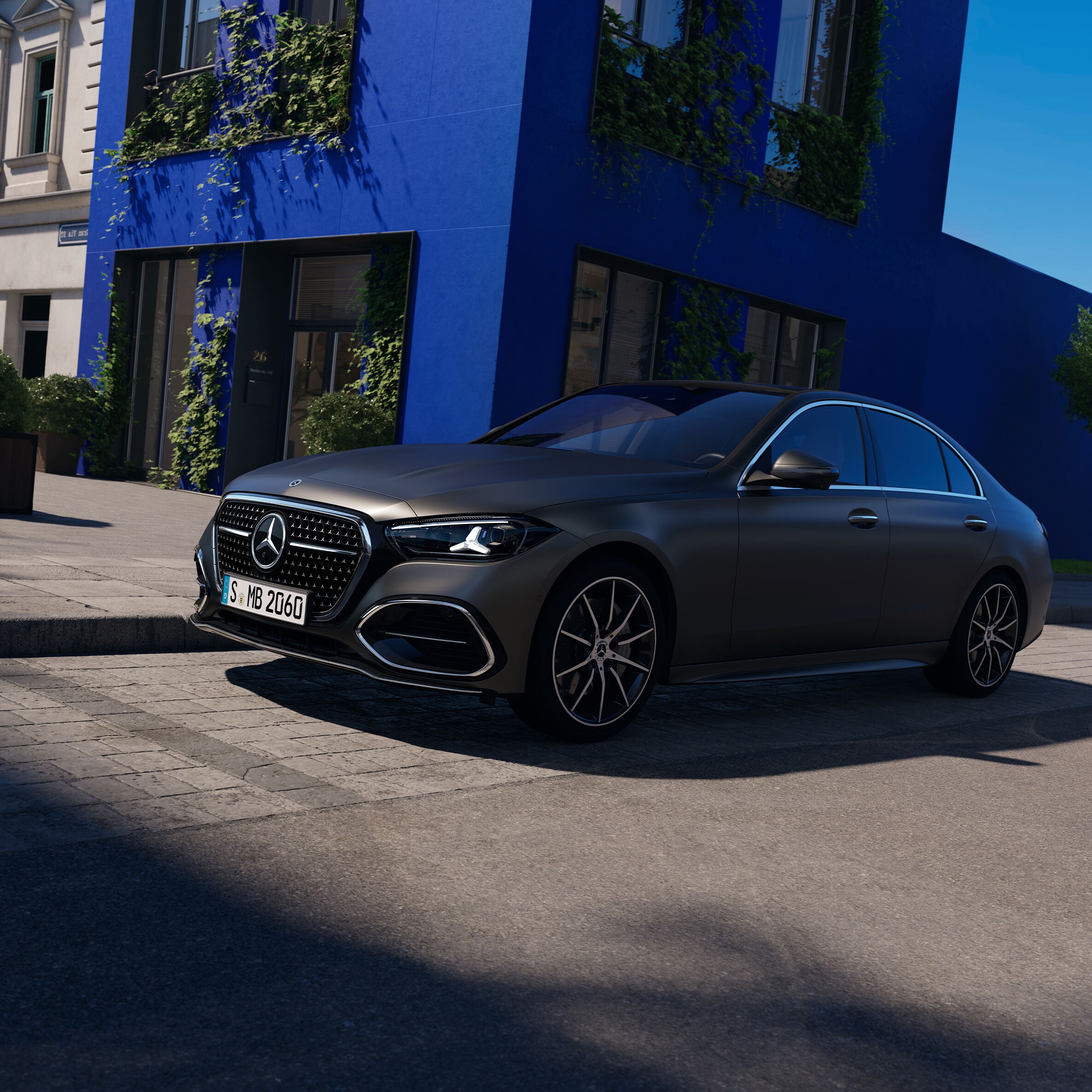 L'extérieur de la nouvelle Classe C Berline de Mercedes-Benz.