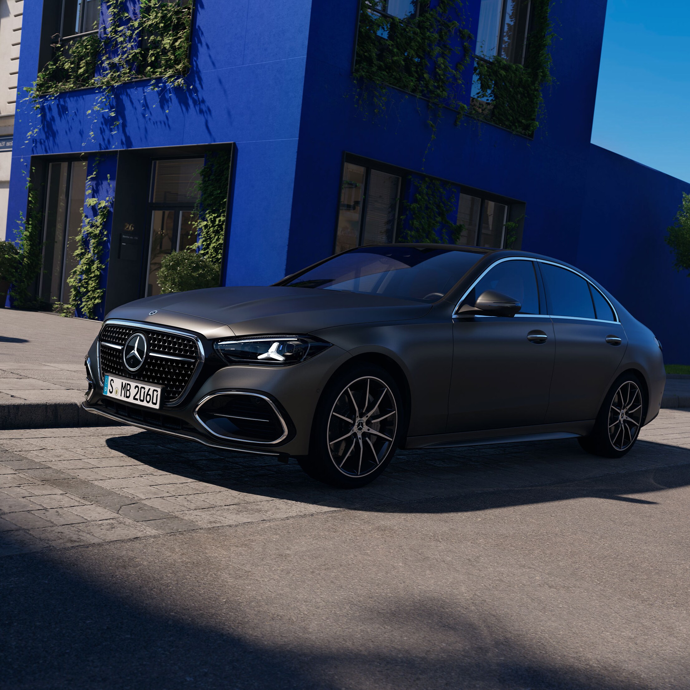 Das Exterieur der neuen C-Klasse Limousine von Mercedes-Benz.