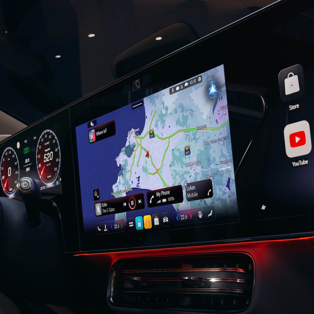 Mercedes-Benz CLA C174 mit MBUX Superscreen und MB.OS.