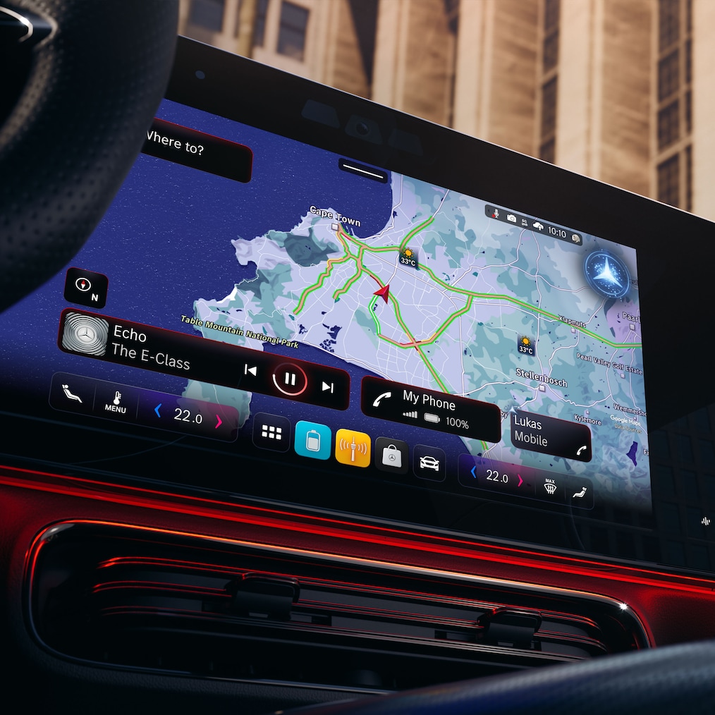 Mercedes-Benz CLA C174 mit MBUX Superscreen und MBUX virtuellem Assistenten.