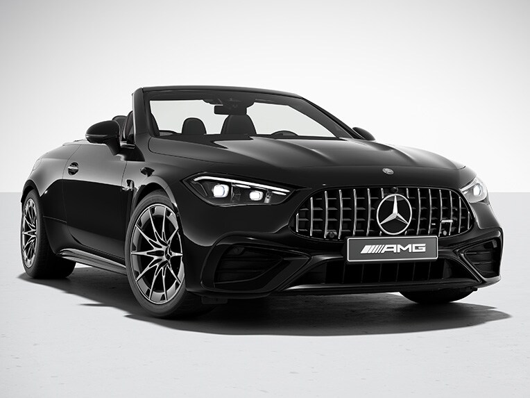 Das CLE Cabriolet von Mercedes-AMG mit AMG Night-Paket.