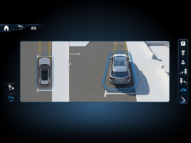 Le Pack Stationnement avec caméras panoramiques du nouveau CLE Cabriolet de Mercedes-Benz.