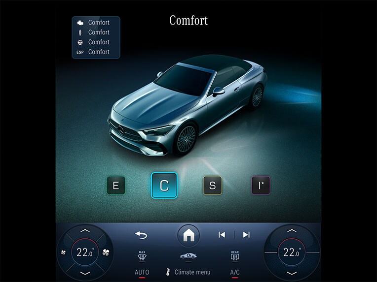 DYNAMIC SELECT sur le Mercedes-Benz CLE Cabriolet