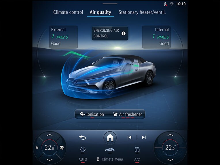 Le Pack ENERGIZING Plus dans le CLE Cabriolet de Mercedes-Benz.