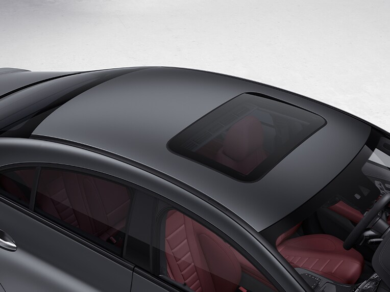 Le toit ouvrant dans la Mercedes-Benz CLS.