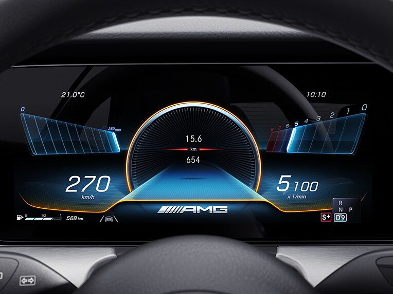 Das Interieur des Mercedes-AMG E 53 4MATIC+ Coupé.