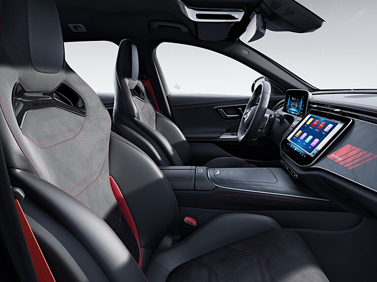 Das AMG Performance Sitz-Paket Advanced im Mercedes-AMG E-Klasse T-Modell.
