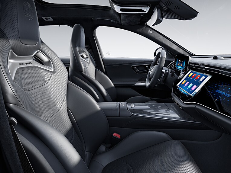 Das AMG Performance Sitz-Paket High-End im Mercedes-AMG E-Klasse T-Modell.