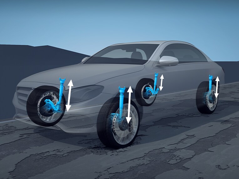 La Classe E de Mercedes-Benz avec AIRMATIC.