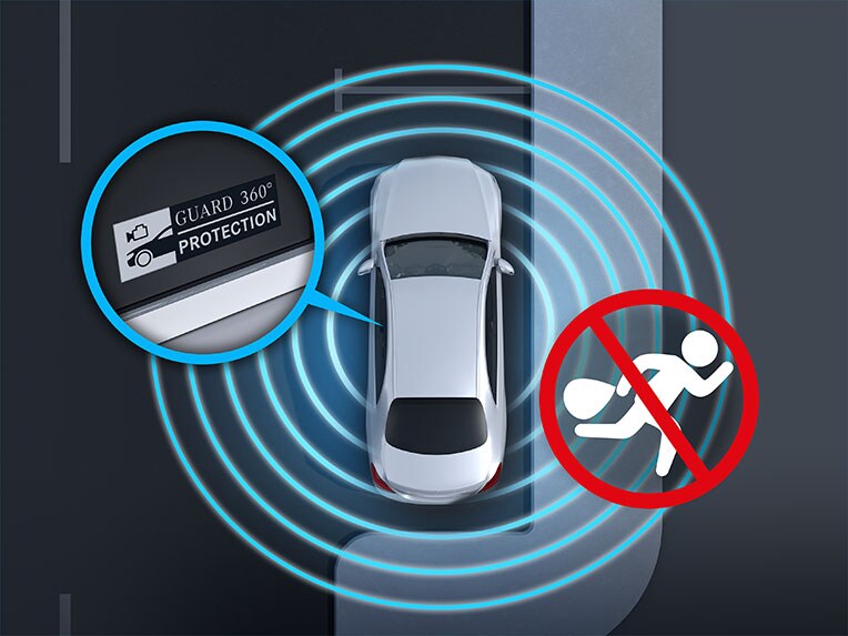 La Classe E de Mercedes-Benz avec protection du véhicule GUARD 360° Plus.