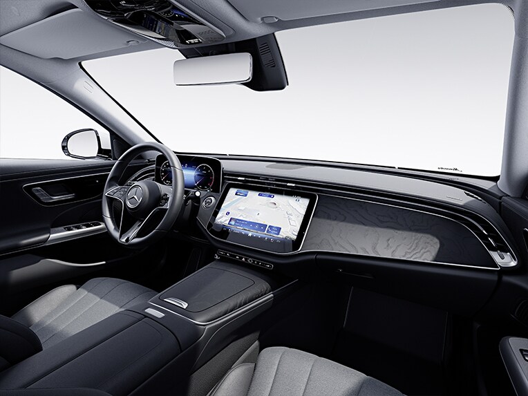 L'intérieur de la Classe E Break de Mercedes-Benz avec la ligne d'équipement AVANTGARDE.