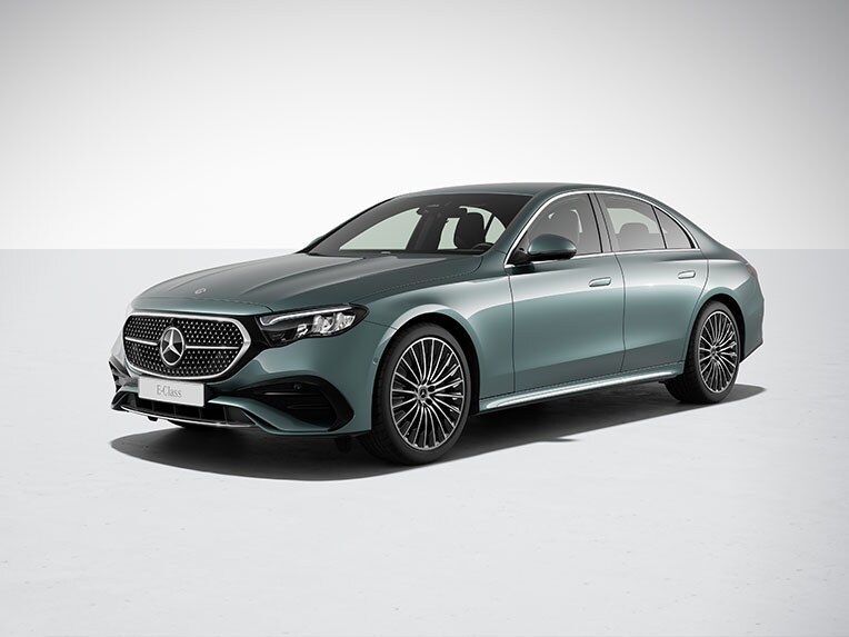 L'extérieur de la Mercedes-Benz Classe E Berline avec l'AMG Line.