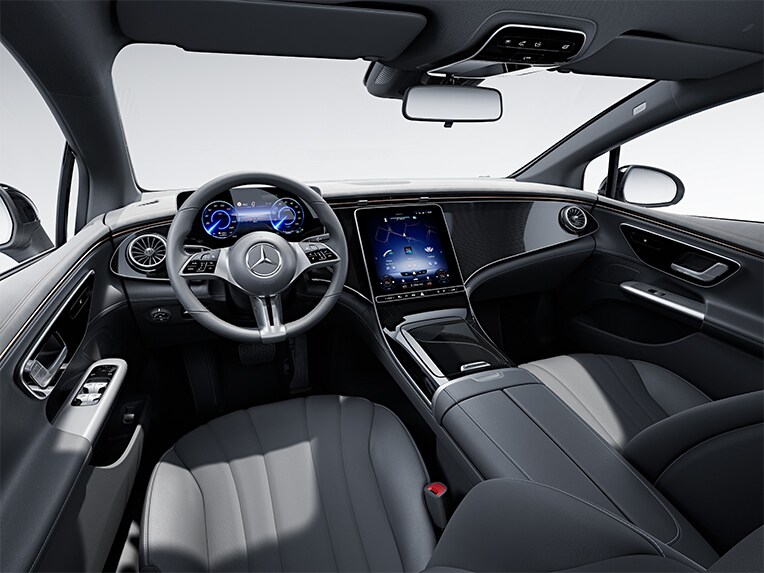 Die Mercedes EQE Limousine mit Electric Art Interieur.