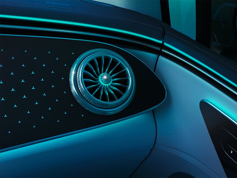Le système ENERGIZING AIR CONTROL Plus avec filtre HEPA dans le nouvel Mercedes EQE SUV.