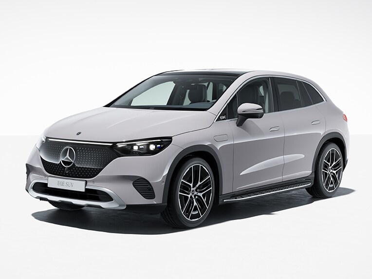 L'extérieur du nouvel Mercedes EQE SUV dans la ligne d'équipement Electric Art Extérieur.