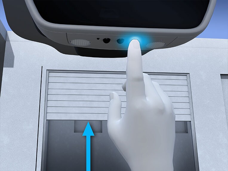 Der automatische Garagentoröffner in der neuen G-Klasse.