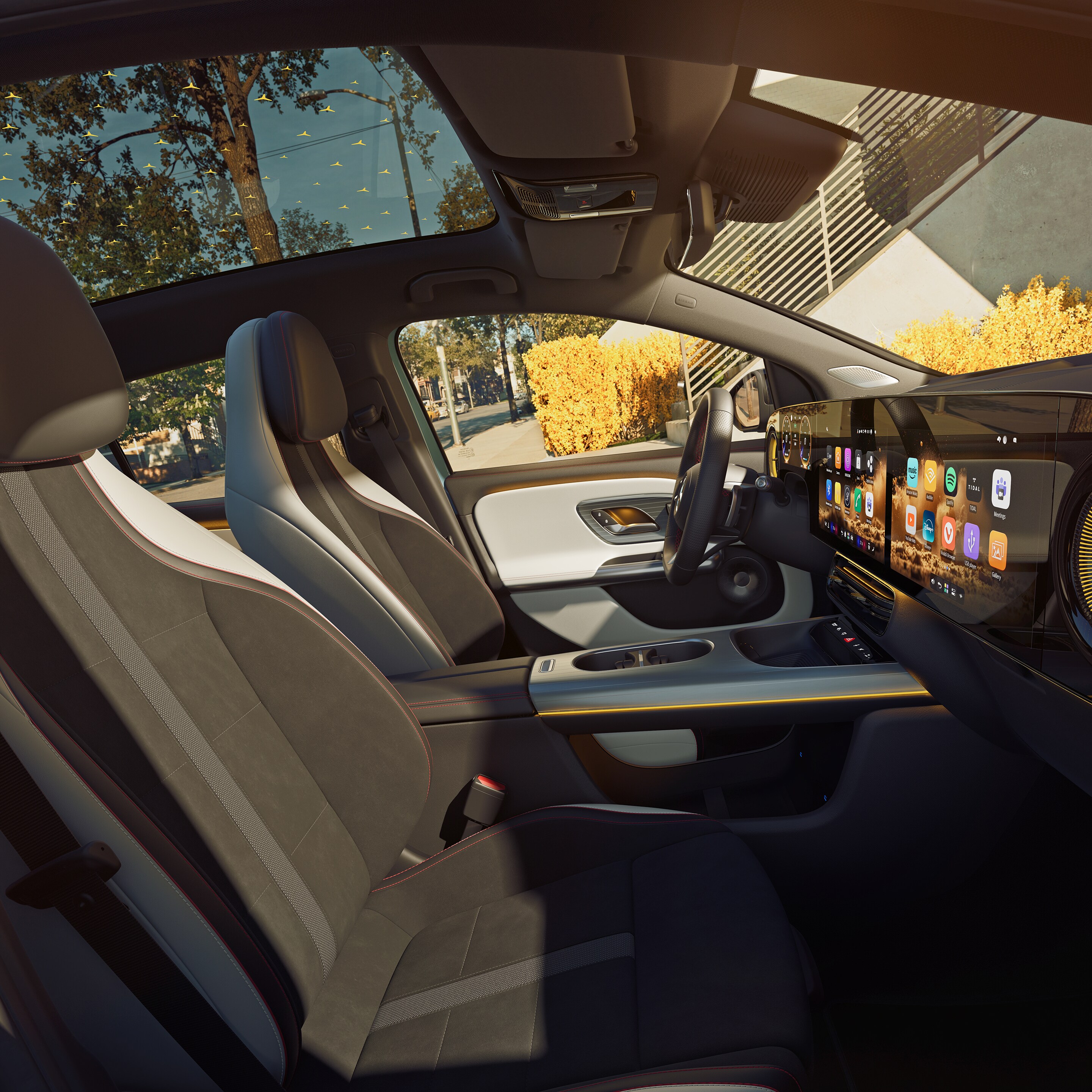 Das Interieur des neuen GLA von Mercedes-Benz.