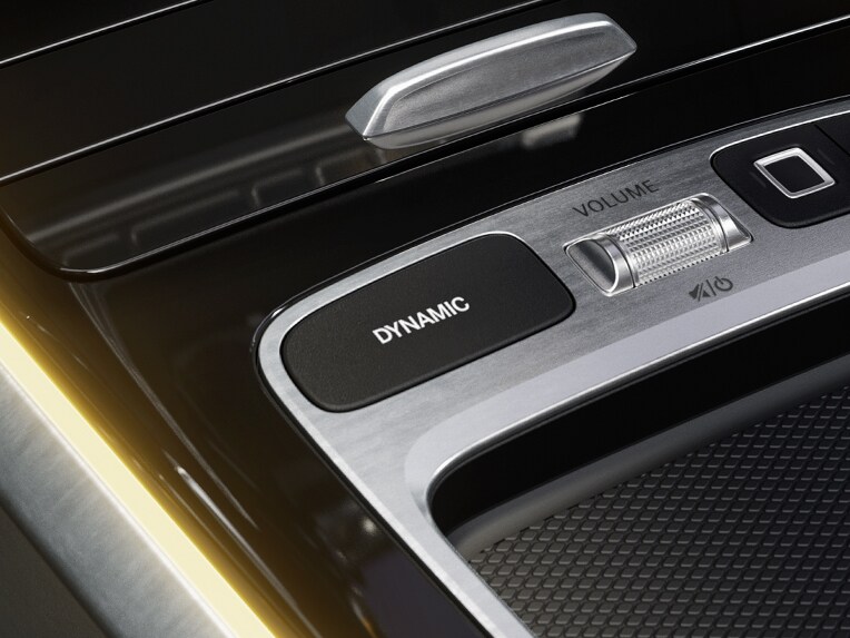 Un écran dans la Mercedes-Benz GLB avec la sélection DYNAMIC SELECT.