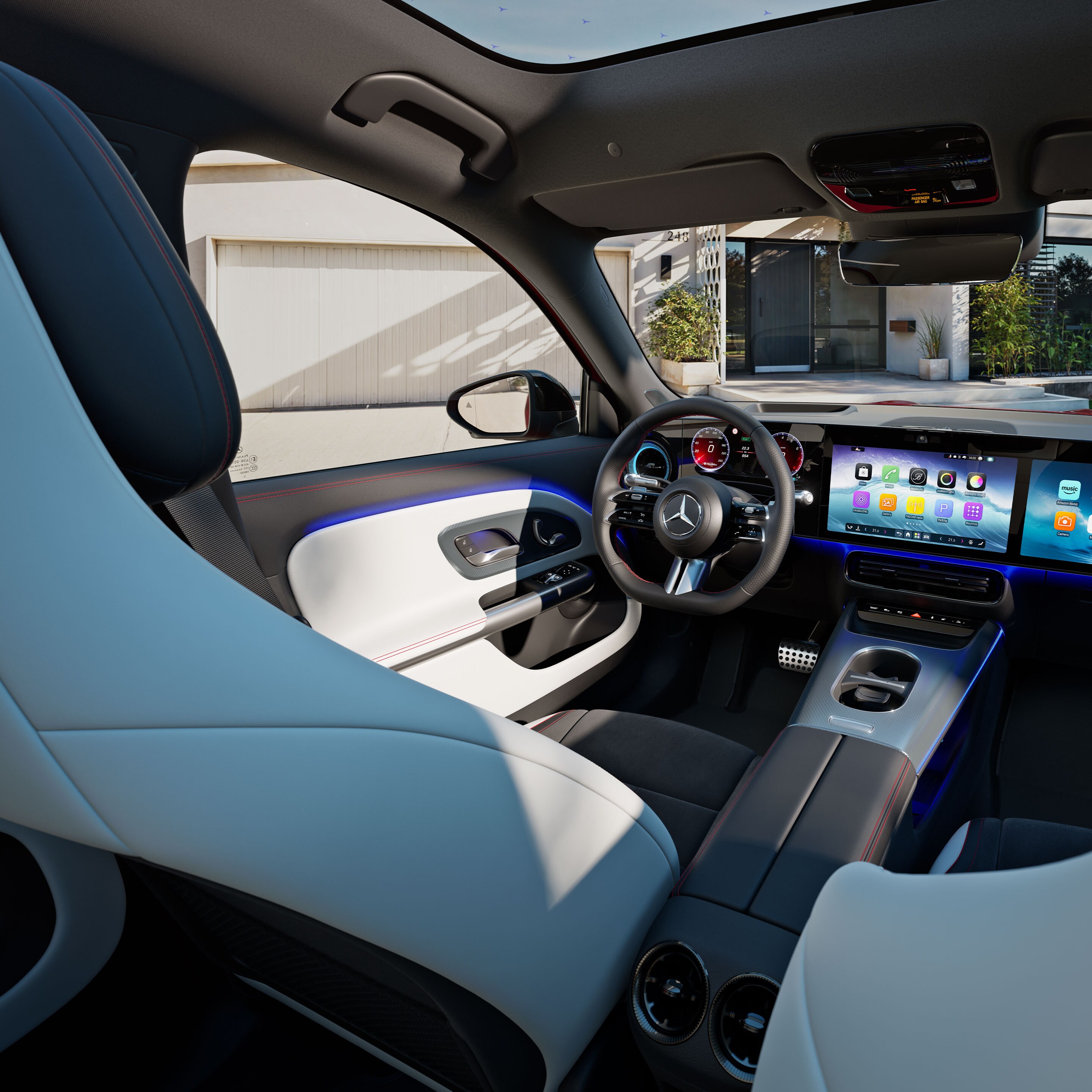 Das Interieur des neuen GLB von Mercedes-Benz.