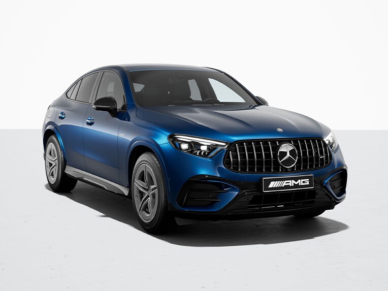 Der Mercedes-AMG GLC Coupé mit AMG Night-Paket.