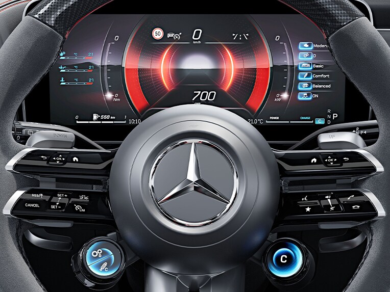 Das AMG DYNAMIC PLUS Paket im Mercedes-AMG GLC Coupé.