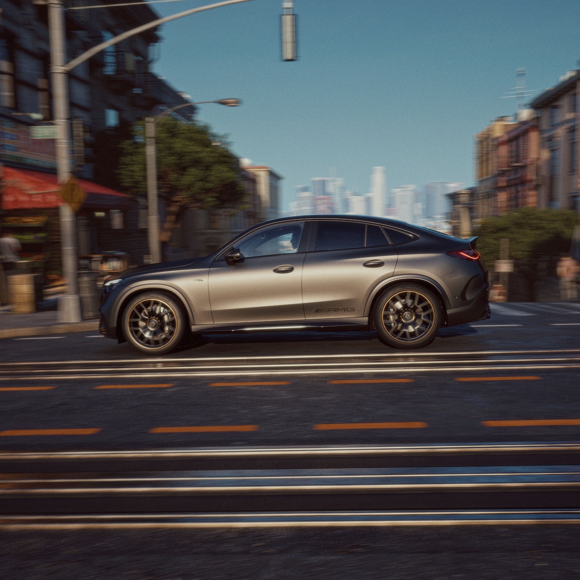 Das sportliche Coupé-Design des neuen Mercedes-AMG GLC.
