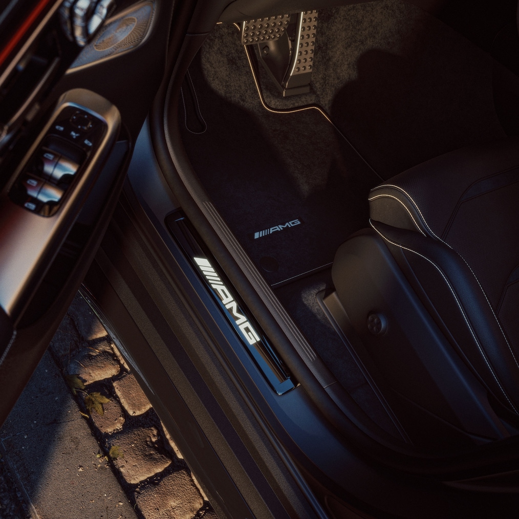 Das Goldene Akzente Paket im neuen Mercedes-AMG GLC Coupé.