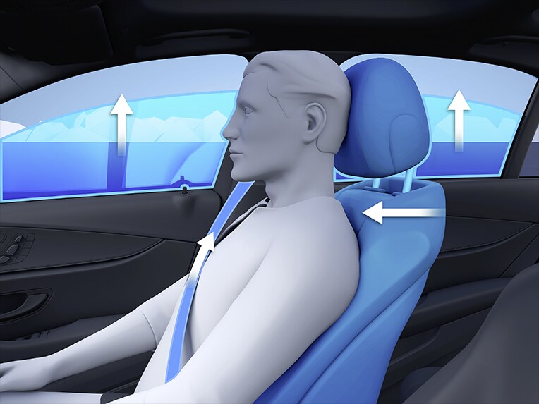 Die Funktionsweise des PRE-SAFE® Systems im Mercedes-Benz GLC Coupé.