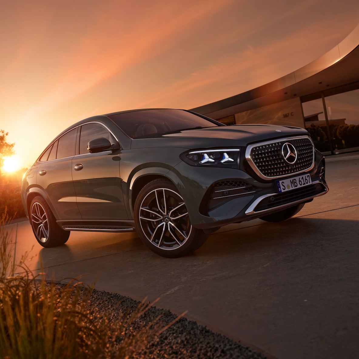 L'extérieur sportif du nouveau GLE Coupé de Mercedes-Benz.