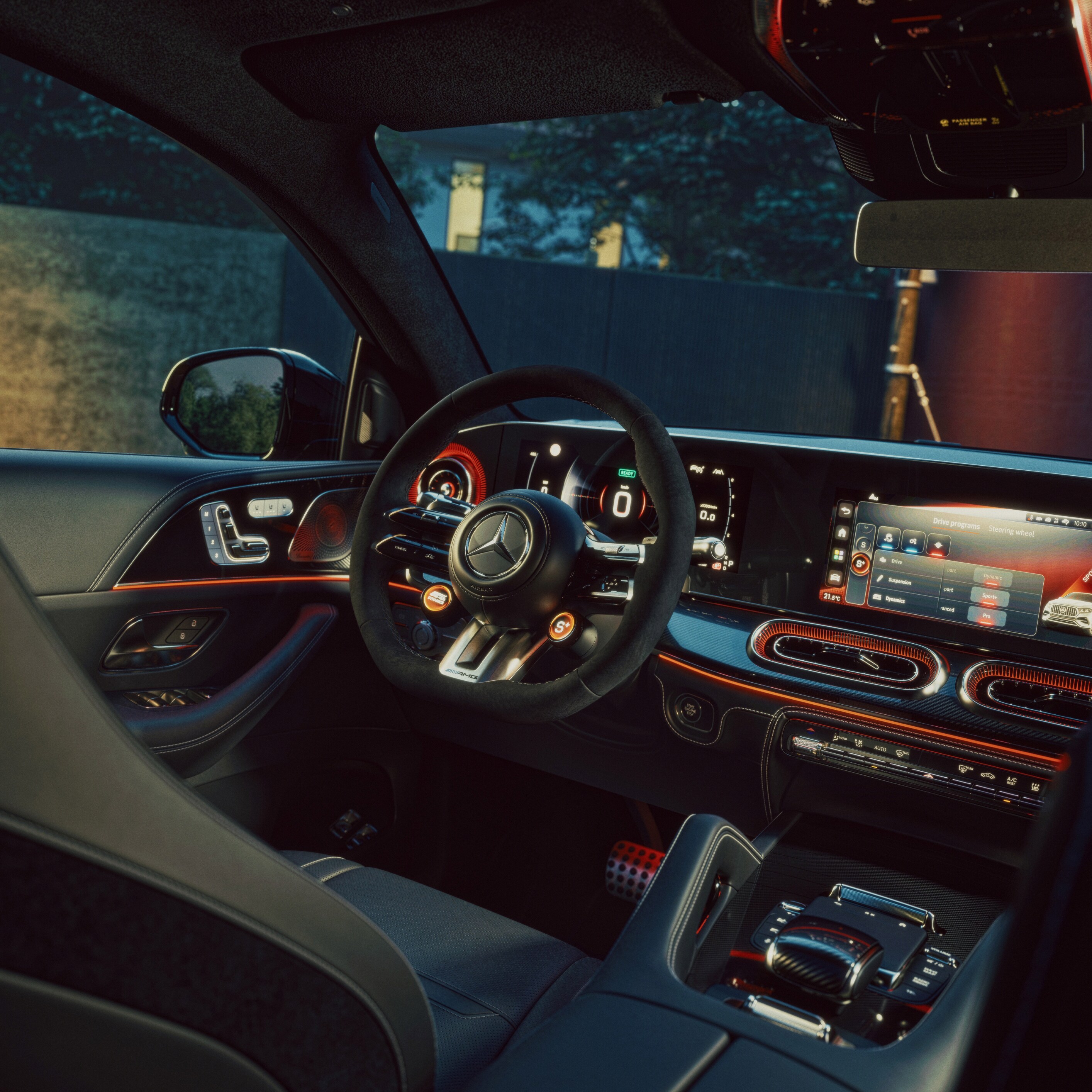 Das Interieur des neuen Mercedes-AMG GLE Coupé.
