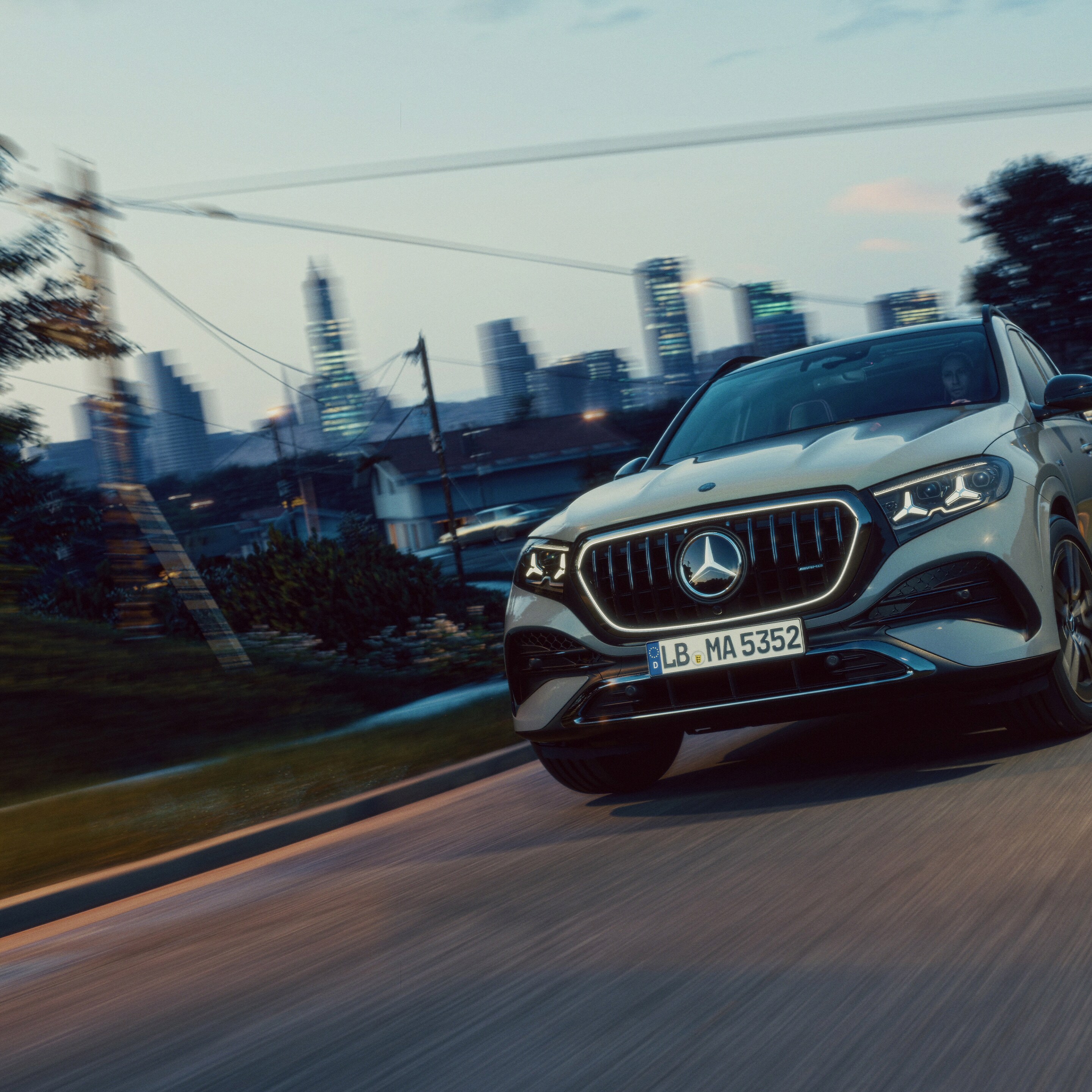 La nouvelle Mercedes-AMG GLE vue de face.