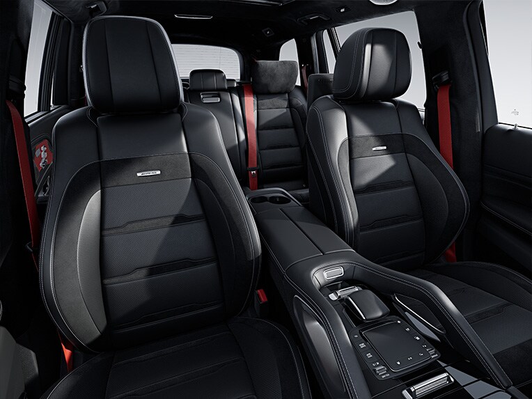 Die Polsterung Leder Exklusiv Nappa AMG im GLS 63 4MATIC+ von Mercedes-AMG.