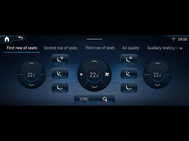 La climatisation automatique THERMOTRONIC dans le GLS de Mercedes-Benz.
