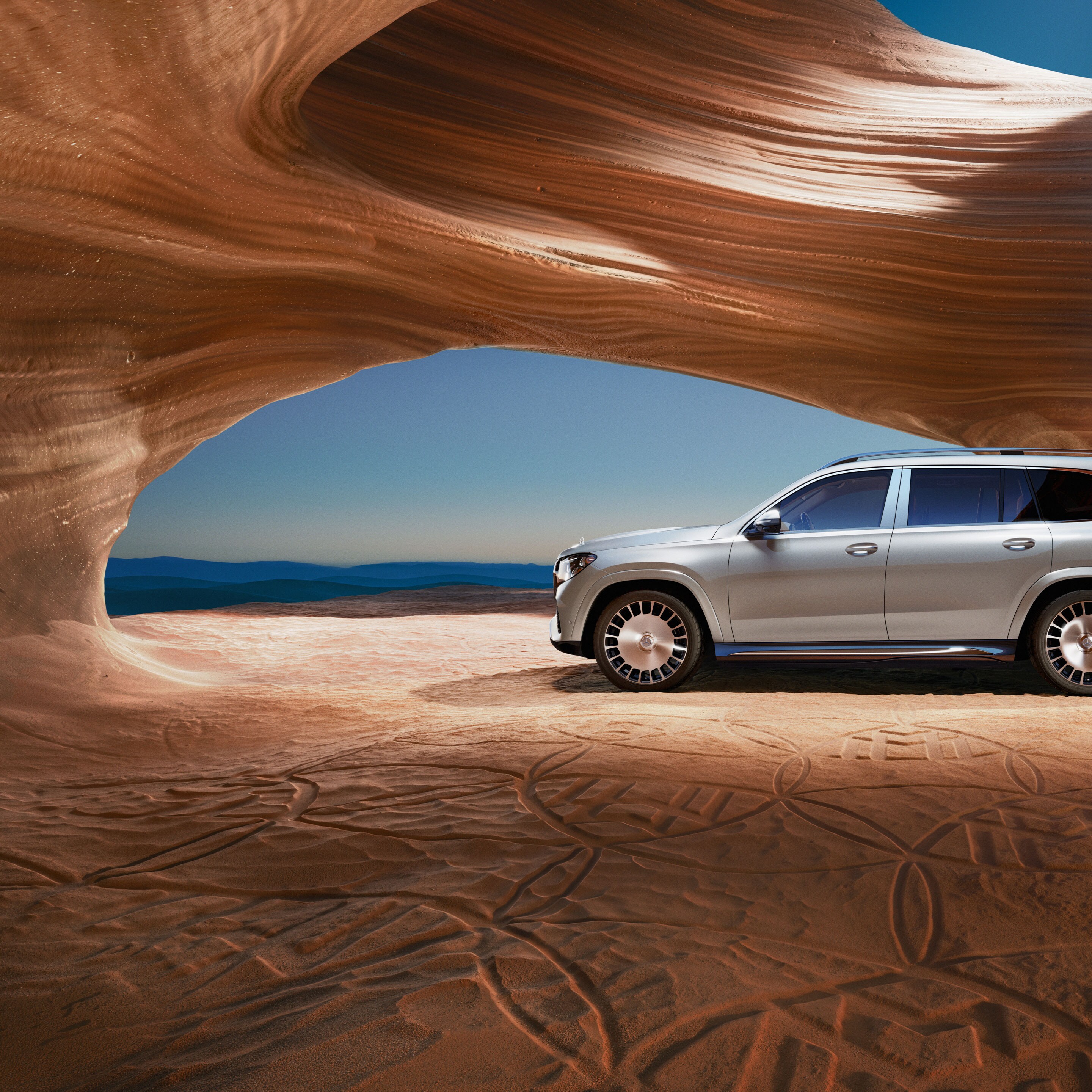 Das Exterieur des GLS von Mercedes-Maybach.