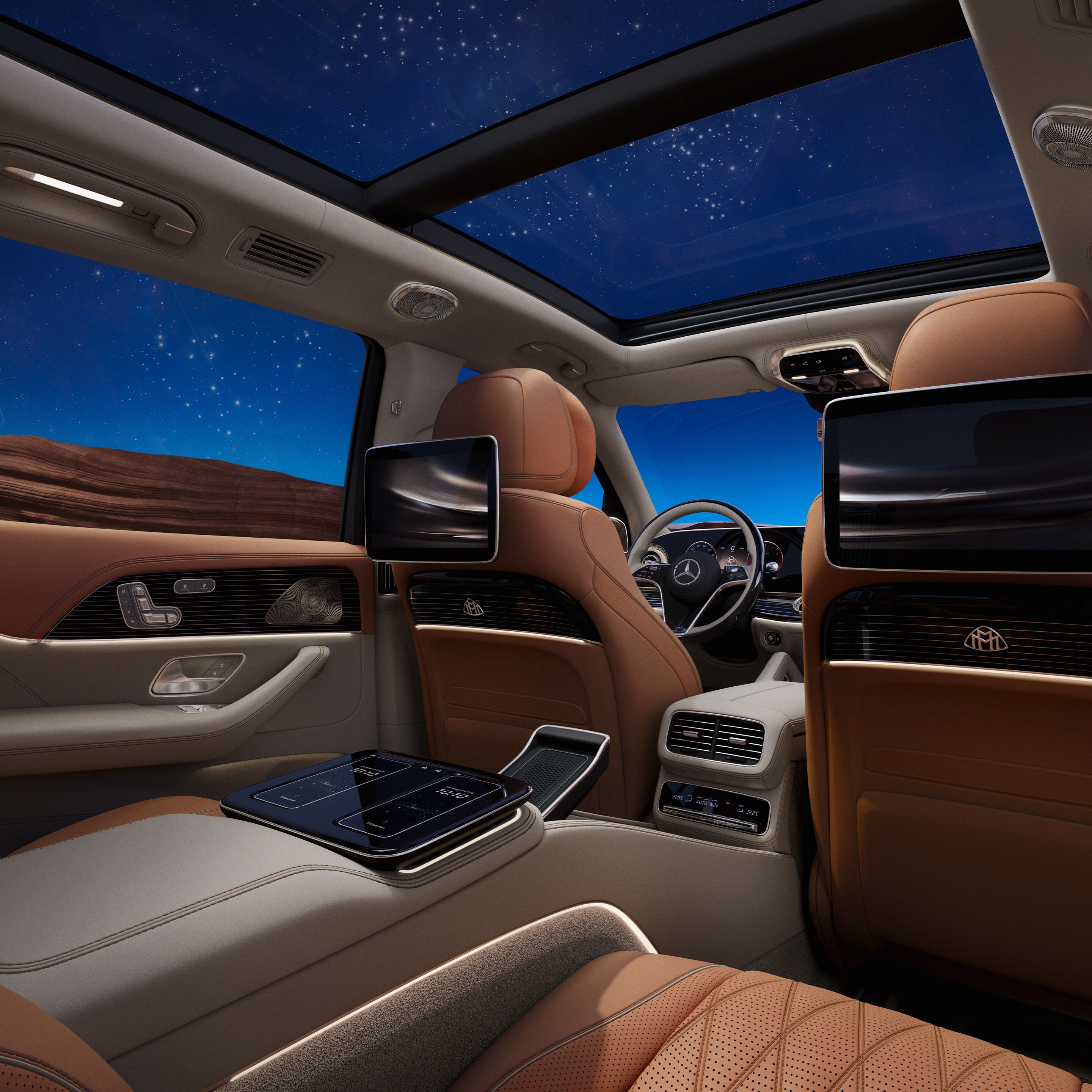 Das Interieur des GLS von Mercedes-Maybach.