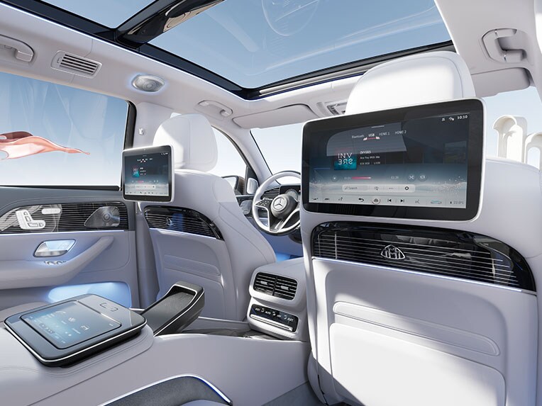 Der Fond des Mercedes-Maybach GLS.
