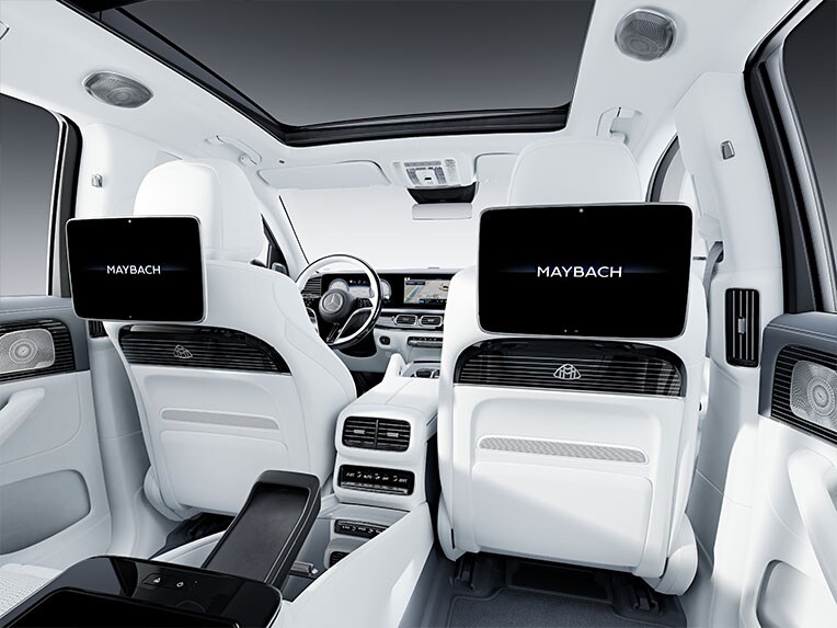 Das Mercedes-Maybach GLS Interieur mit dem Zierelemente-Paket Exklusiv.