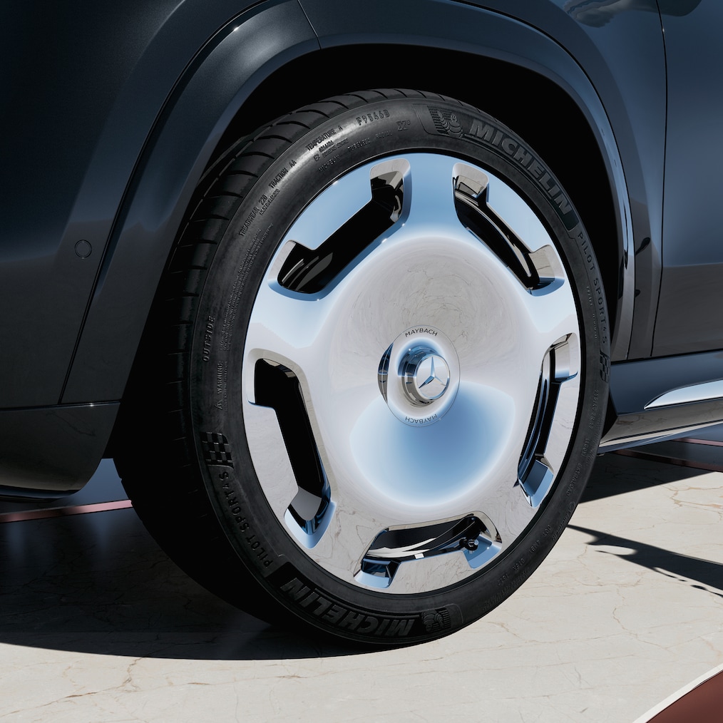 Blick von oben auf das exklusive Maybach R53-Rad.
